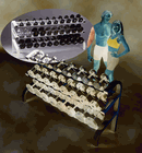 Click to enlarge: Dumbbell Rack, 15 Pair Triple Level