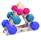 Click to enlarge: Dumbbell Set<br>Neoprene Dumbbells:  32 Lb Set