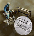 Click to enlarge: Dumbbell Rack, 4 Pair Double Level