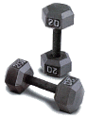 Dumbbells 3 - 20 Lb Hex Set